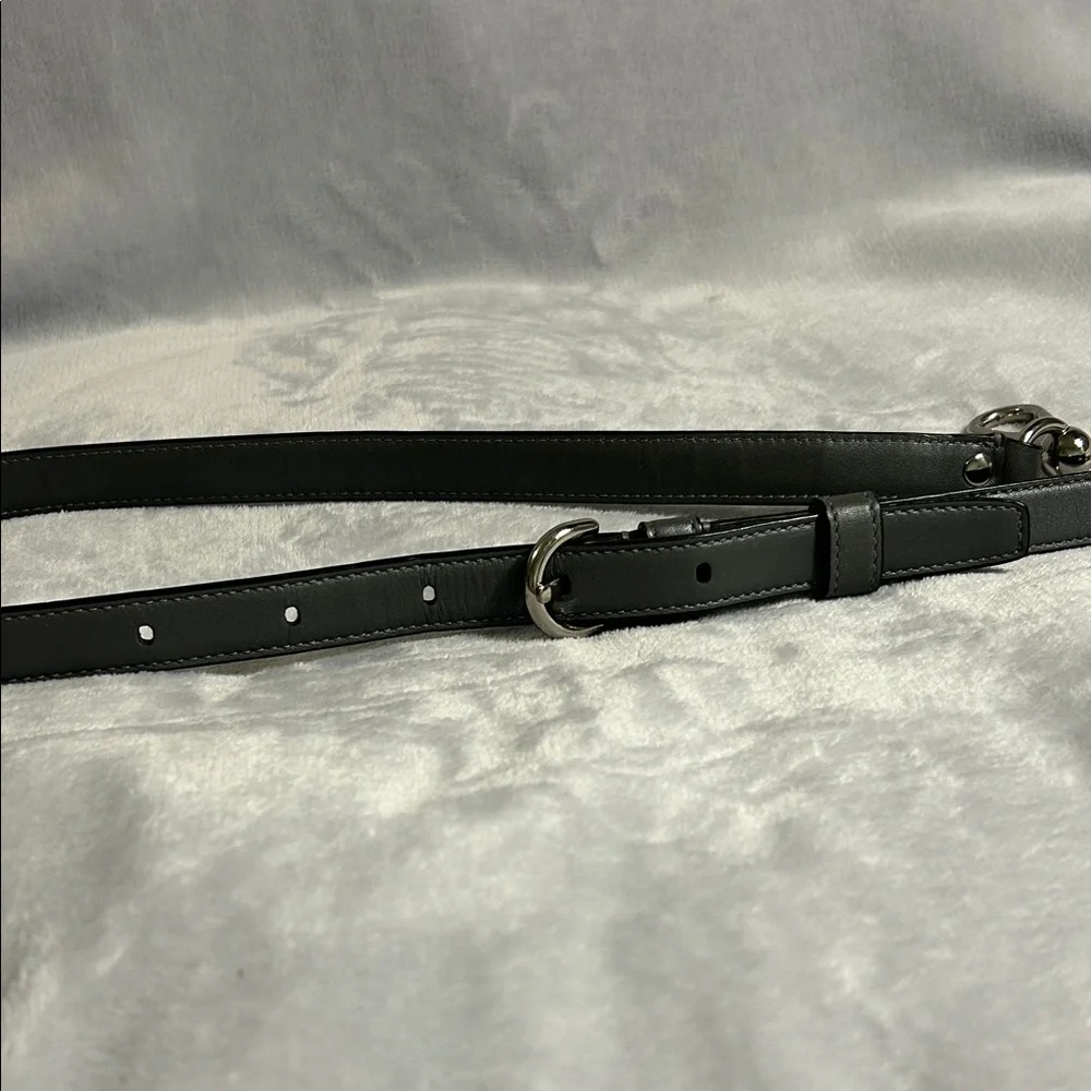 Coach Gray Leather Purse Strap - Picture 3 of 5